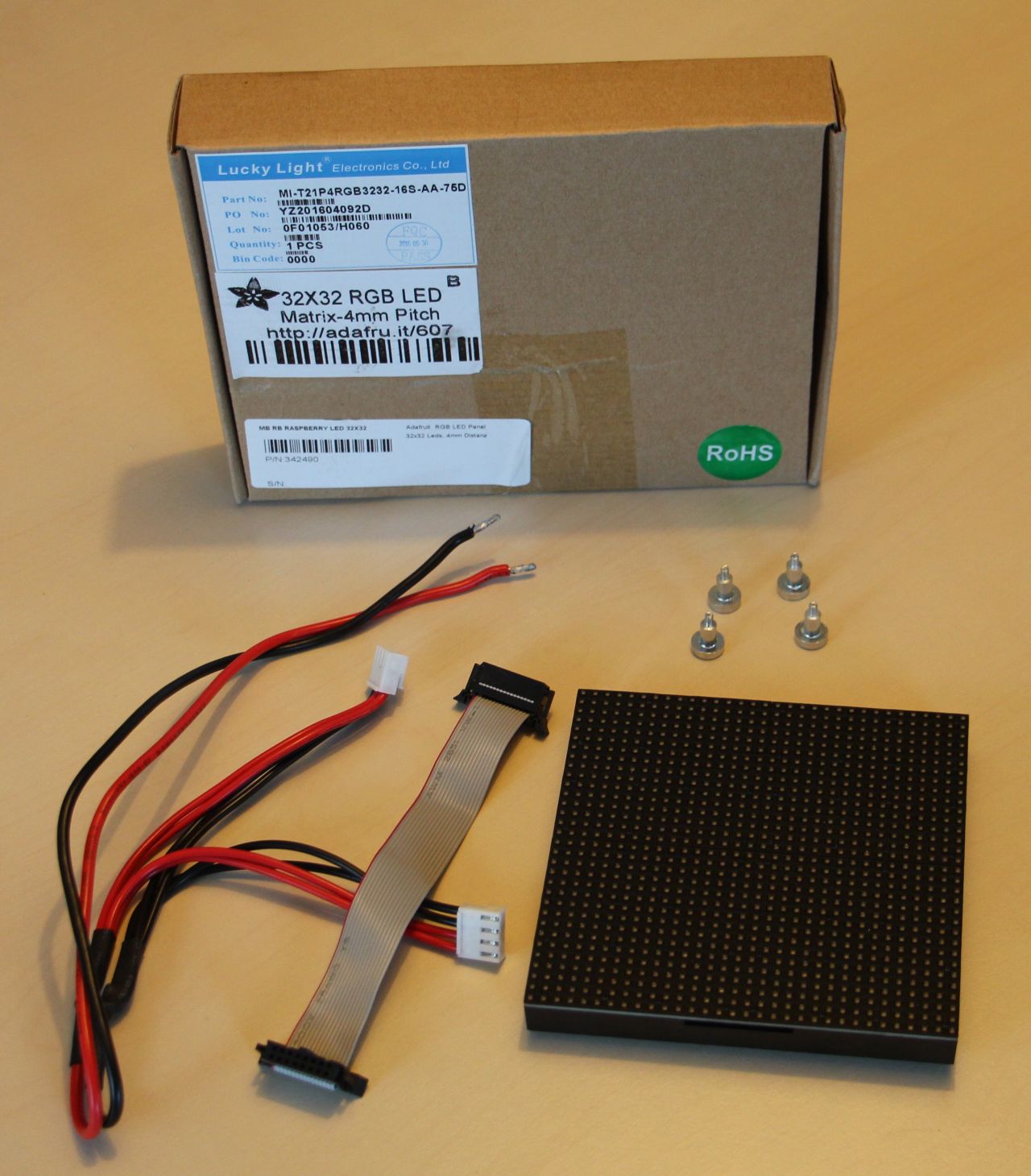Adafruit 32x32 RGB LED Matrix Panel