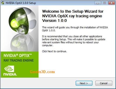 NVIDIA OptiX SDK for and | Geeks3D