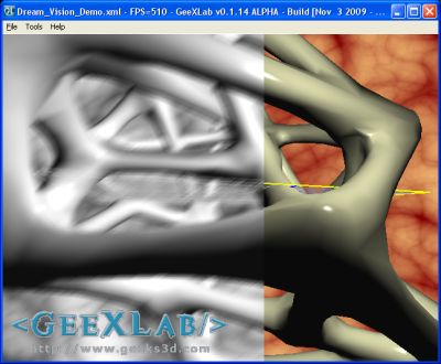 This new shader, from Geeks3D's shader library, shows the kind of vision one This new shader, from Geeks3D's shader library, shows the kind of vision one