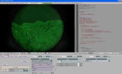 Night Vision Shader in Blender Game Engine