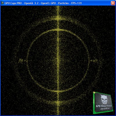 OpenCL 1 million particles demo
