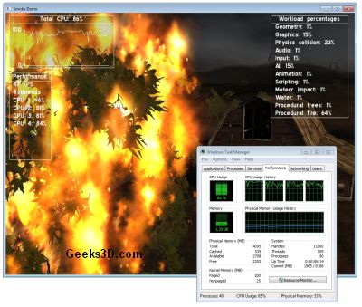 Intel Smoke Multi-Core CPU Tech Demo