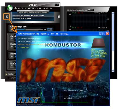 MSI Kombustor and MSI Afterburner
