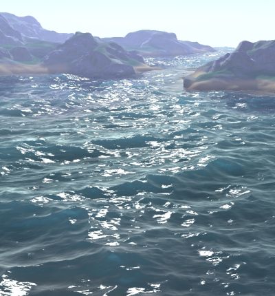 GeForce GTX 480 Direct3D 11 Tessellation - water rendering