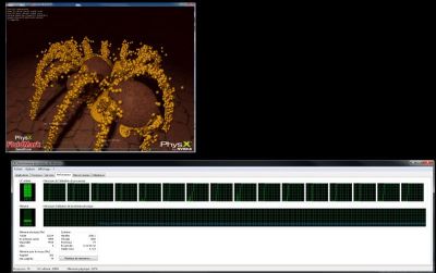 PhysX FluidMark on a 16-core CPU