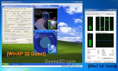 VirtualBox 3.1.4 - GPU Caps Viewer 1.8.4 test