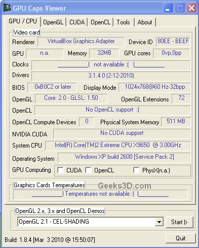 gpu caps viewer windows 7