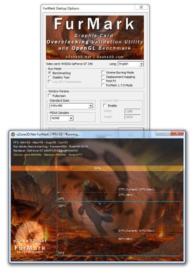 FurMark 1.8.2 - Graphics card stress test tool