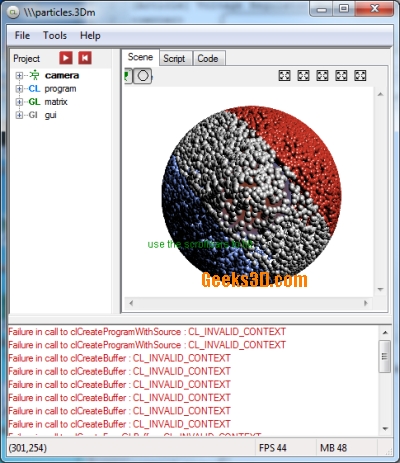 OpenCL Studio - Error
