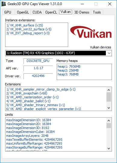GPU Caps Viewer 1.31.0 Released Geeks3D