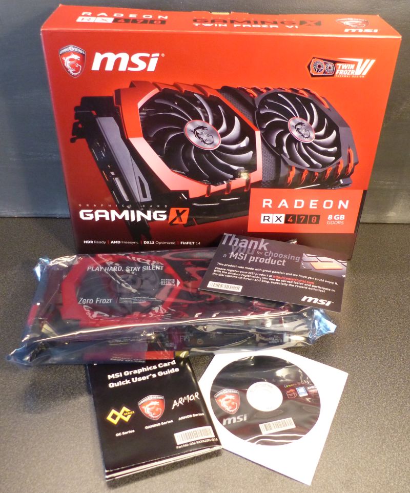 MSI Radeon RX 470 Gaming X 8GB GDDR5