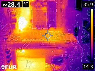 ASUS GeForce GTX 1080 TURBO - Thermal imaging - idle state