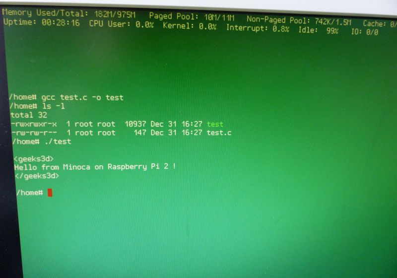 Minoca OS on Raspberry Pi 2