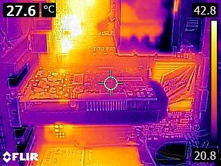 PNY GeForce GTX 1050 - Thermal imaging - idle state