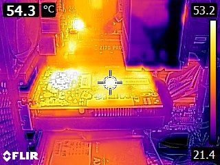PNY GeForce GTX 1050 - Thermal imaging - stress test