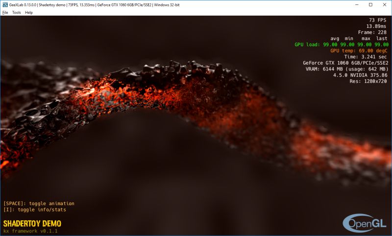 Shadertoy Multipass Demos Ported to GeeXLab