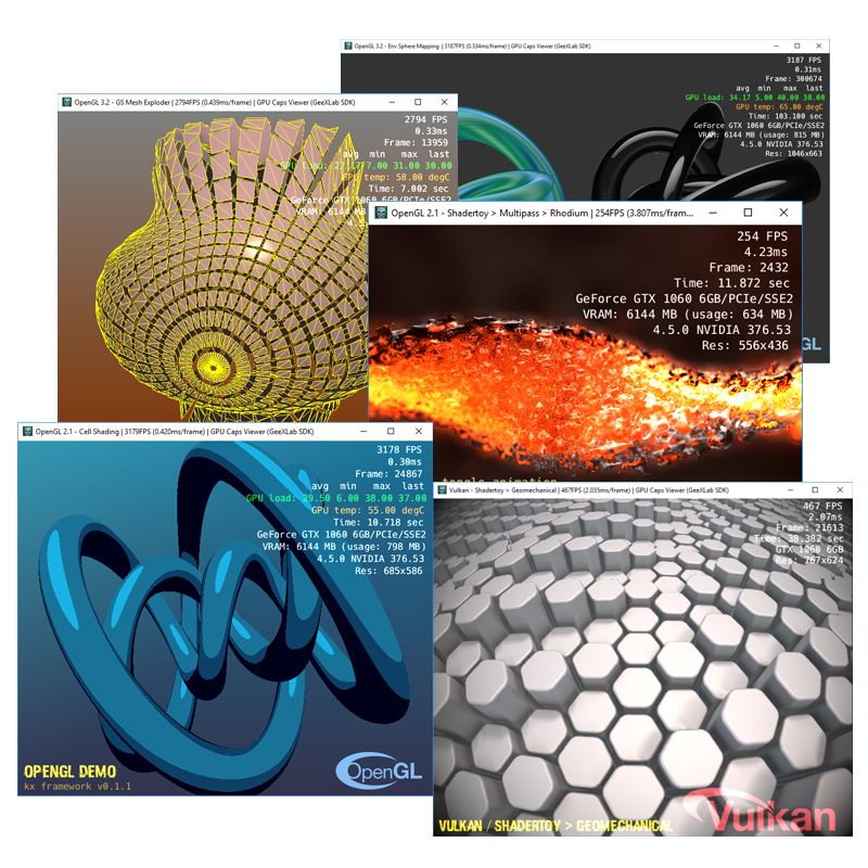 GPU Caps Viewer 1.34 + new GeeXLab demos