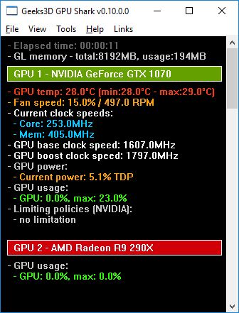 GeForce GTX 1070 + Radeon R9 290X (disabled)