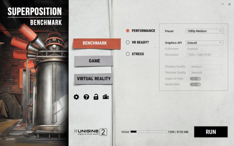 Unigine Superposition GPU Benchmark