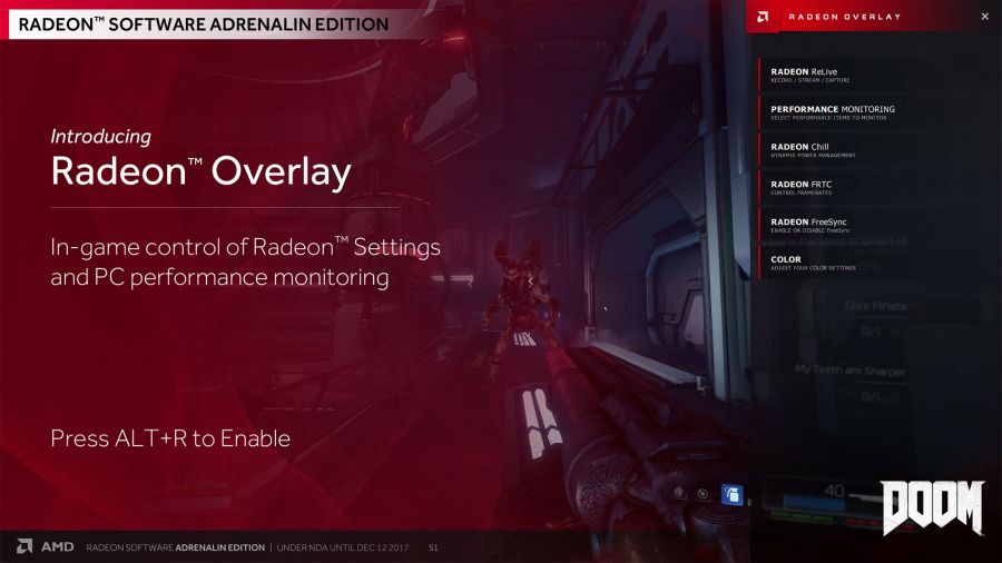 AMD Radeon Software Adrenalin - Overlay