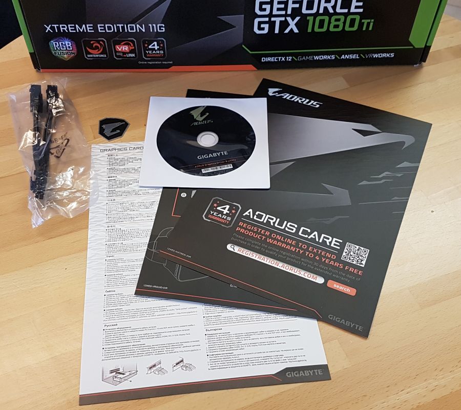 AORUS GeForce GTX 1080 Ti Waterforce Xtreme Edition