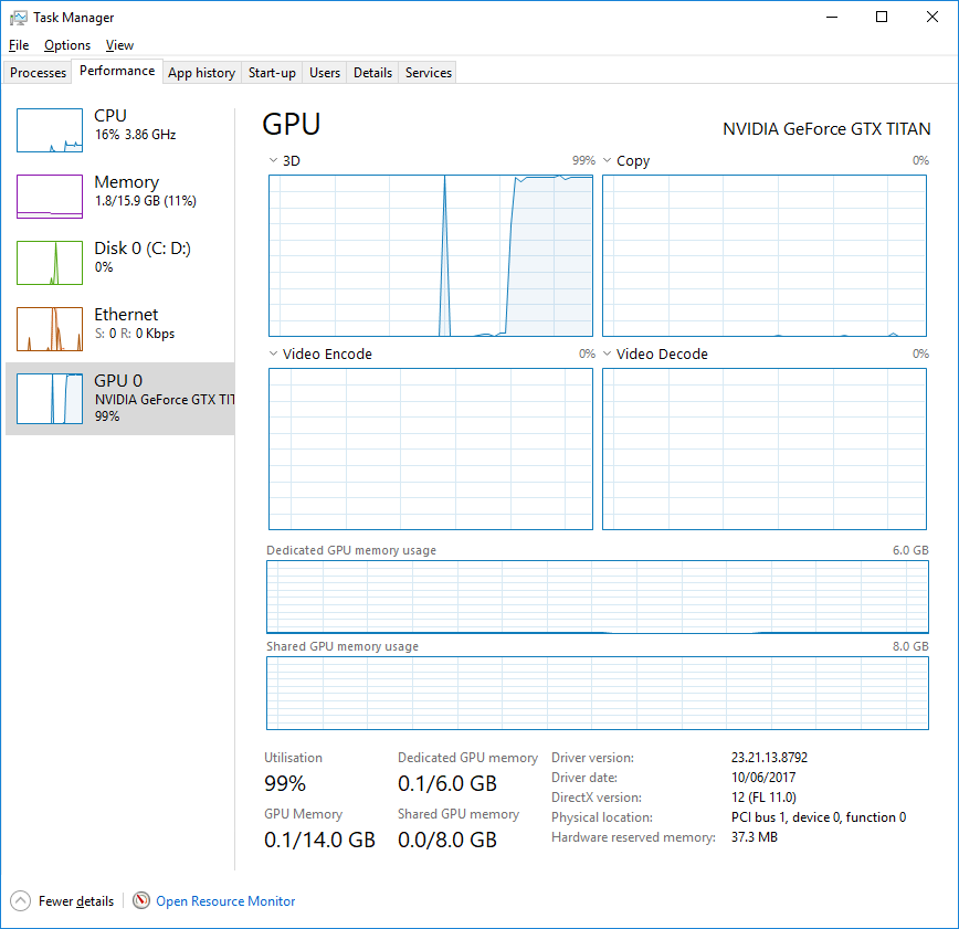 Windows 10 Fall Creators Update: GPU Monitoring in Task Manager - NVIDIA GeForce