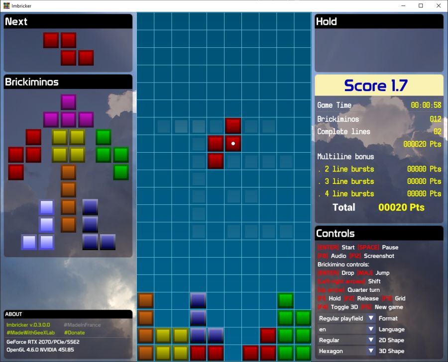 Imbricker game