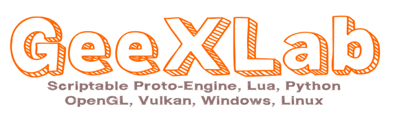 GeexLab scriptable prototyping engine with lua, python3 and glsl support