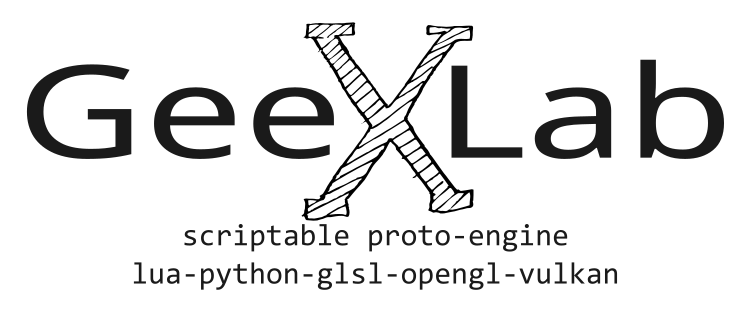 GeeXLab - scriptable proto-engine - lua, python3, glsl, opengl, vulkan
