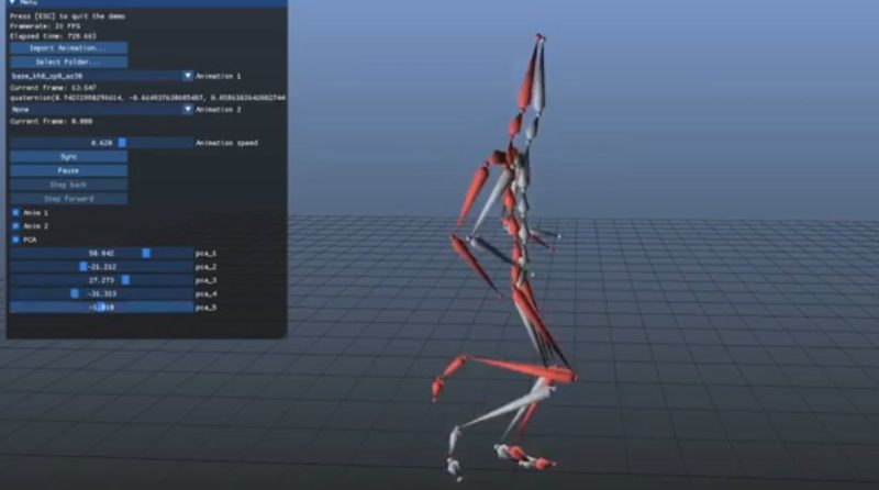 GeeXLab prototype of character animation in Python3
