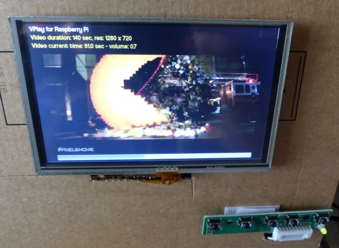 Adafruit 5-inch Touch Display 800x480 Tested with Raspberry Pi - GLSL Hacker demo