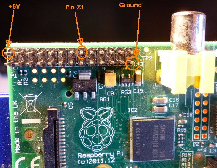 How to Control a LED With Raspberry PI GPIO and GLSL Hacker - the pin 23