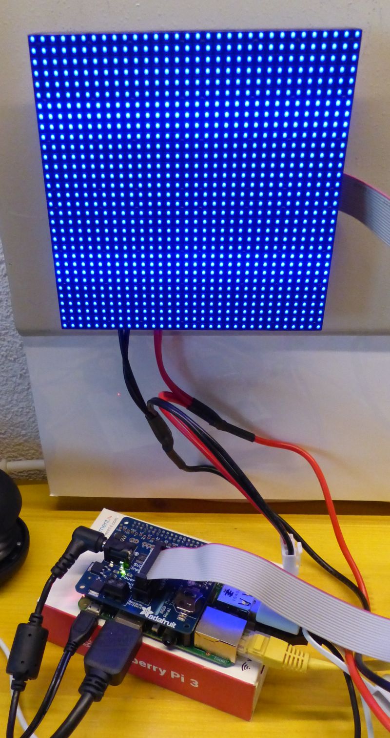 Drawing Simple Graphics on a RGB LED Matrix Panel with a Raspberry Pi and GeeXLab