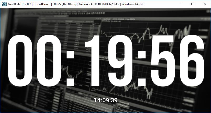 GeeXLab - Simple countdown demo
