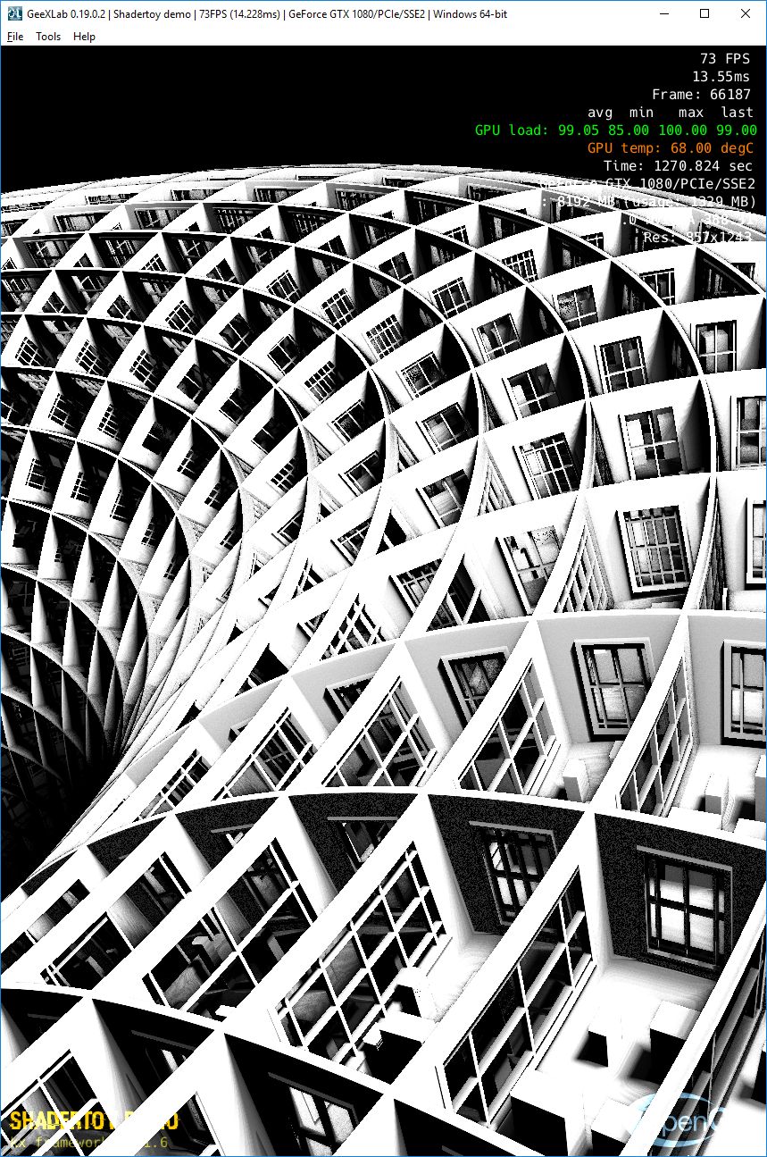 Shadertoy 2 GeeXLab: Tribute to Marc Antoine Mathieu