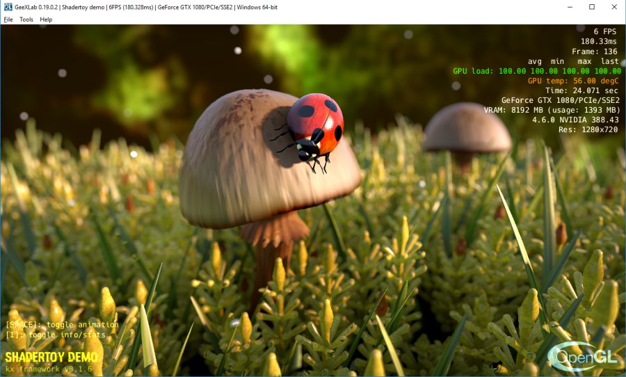 Shadertoy 2 GeeXLab: Ladybug