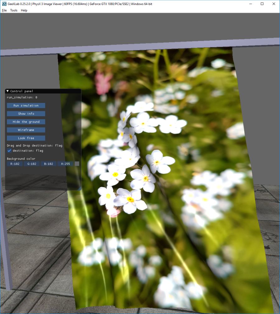 GeeXLab - PhysX 3 image viewer