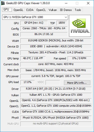 GPU Caps Viewer 1.39.0