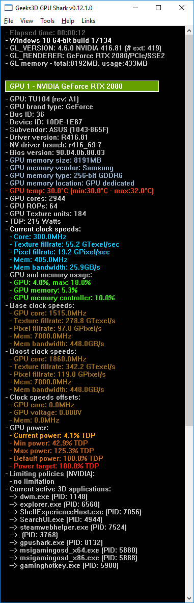 ASUS ROG Strix GeForce RTX 2080 OC Edition 8GB GDDR6 - GPU Shark