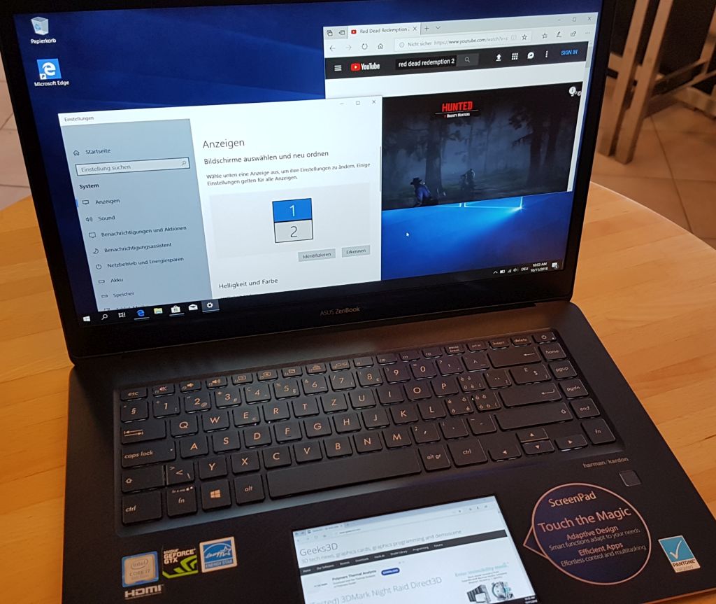 ASUS ZenBook Pro UX580G - Notebook with ScreenPad