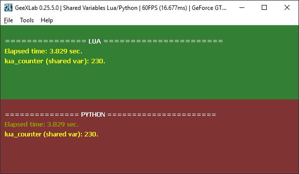 GeeXLab - shared variables, Lua + Python