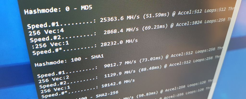 hashcat benchmark