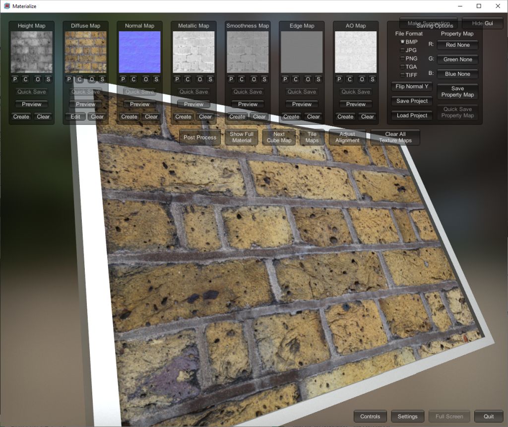 Materialize 1.78 texture utility - pbr, texturing, gamedev