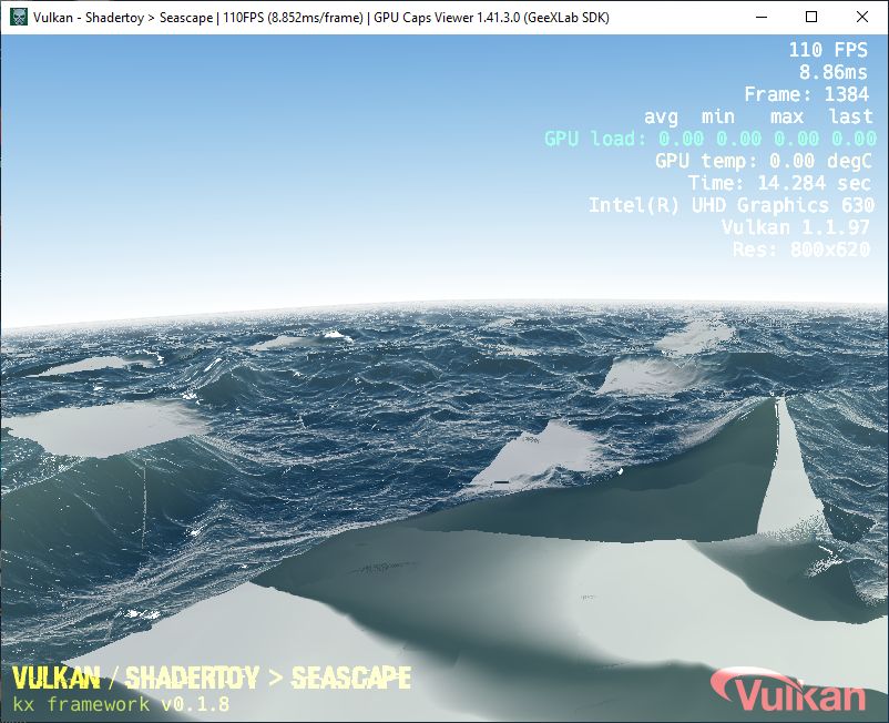 Seascape demo - Vulkan - Bug on Intel GPU