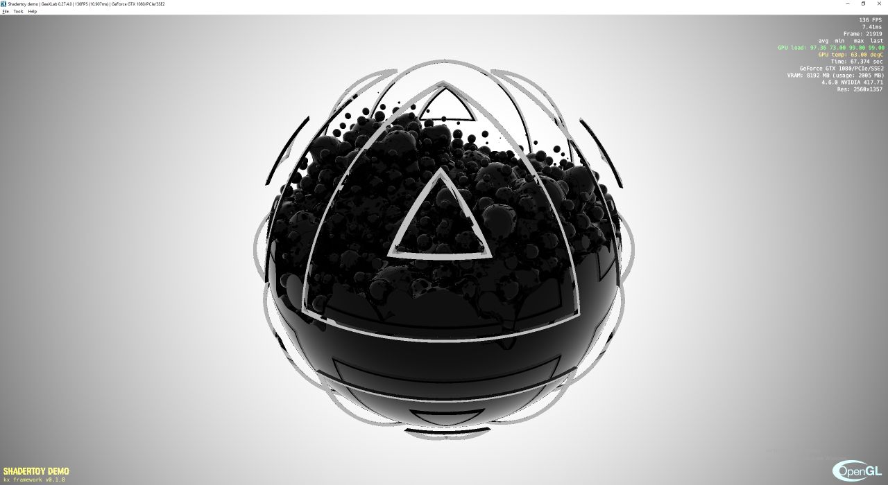 Shadertoy demo ported to GeeXLab