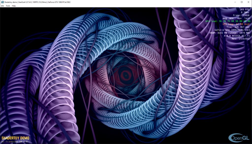 Shadertoy demo ported to GeeXLab