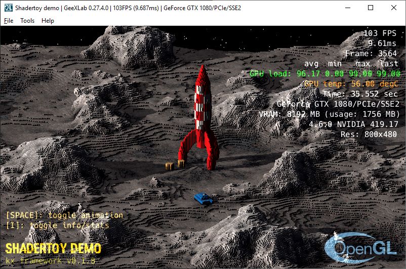 Shadertoy demo ported to GeeXLab