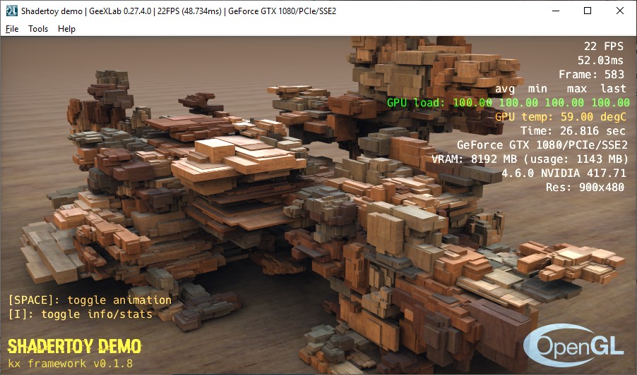 Shadertoy demo ported to GeeXLab