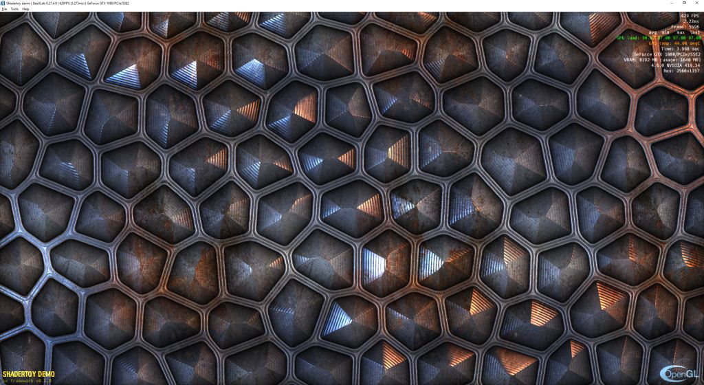 Shadertoy demo ported to GeeXLab