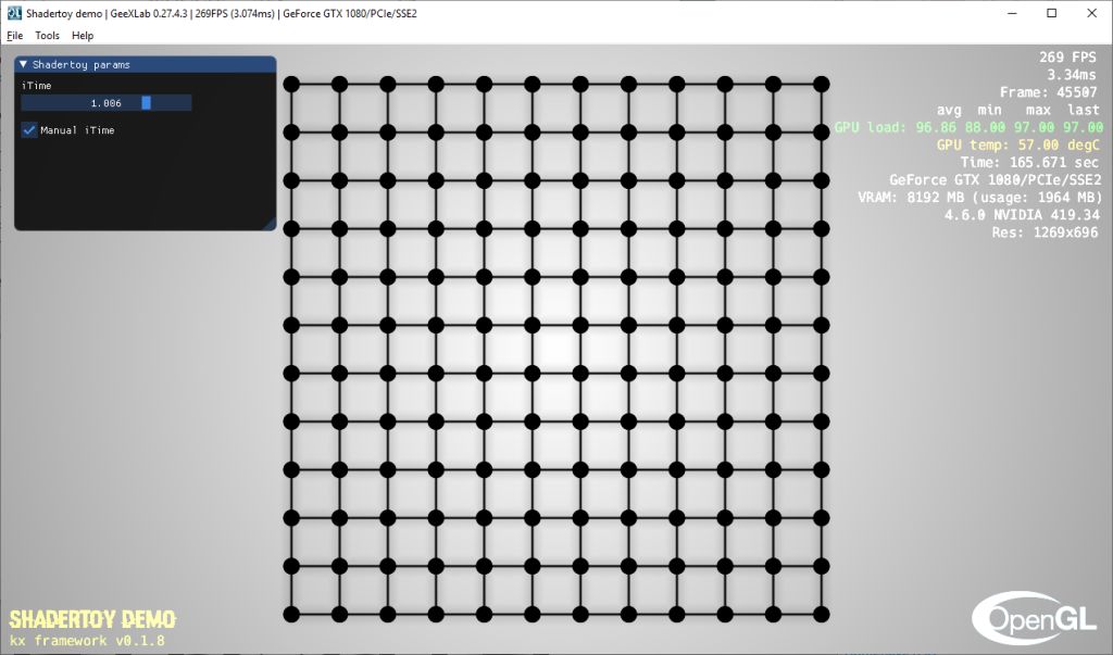 Shadertoy demo ported to GeeXLab
